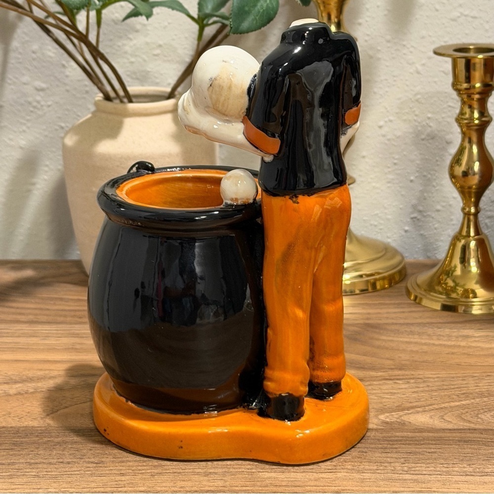 Yankee Candle Spiked Pumpkin C-Eye-Der Tea Light Holder Halloween Farmers Market - Picture 2 of 5